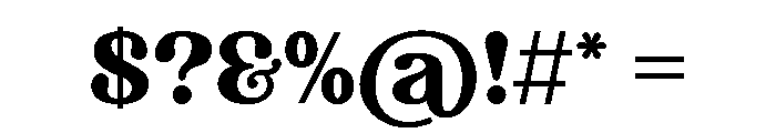 Radvin Font OTHER CHARS