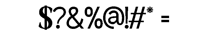 Raffined Serif Bold Font OTHER CHARS