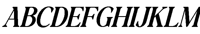 Raffined Serif Italic Bold Ita Font UPPERCASE