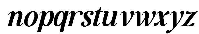 Raffined Serif Italic Bold Ita Font LOWERCASE