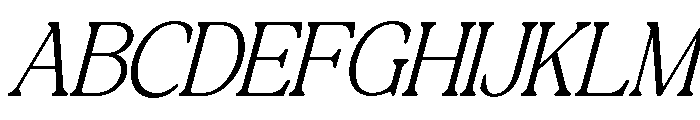 Raffined Serif Italic Italic Font UPPERCASE