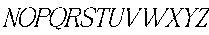 Raffined Serif Italic Italic Font UPPERCASE
