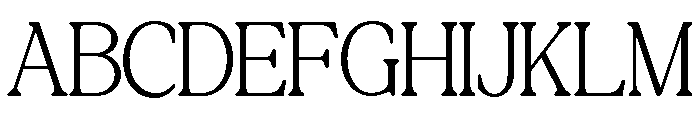 Raffined Serif Regular Font UPPERCASE