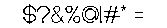 RaffleMono Font OTHER CHARS