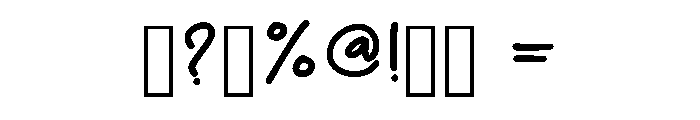 Rafindra Regular Font OTHER CHARS
