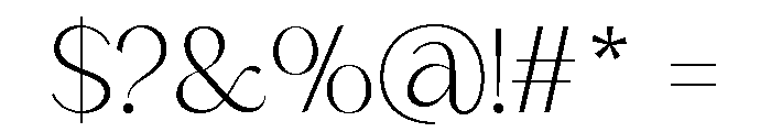 Rafistig Extra Light Font OTHER CHARS