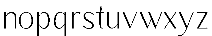 Rafistig Extra Light Font LOWERCASE