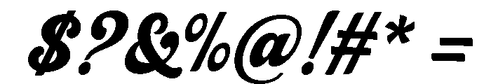 Rafistig  Italic Font OTHER CHARS