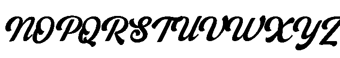 Rafistig  Italic Font UPPERCASE