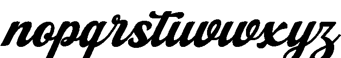 Rafistig  Italic Font LOWERCASE