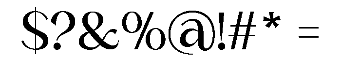 Rafistig Medium Font OTHER CHARS