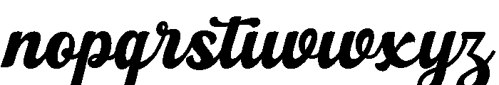 Rafistig Script Regular Font LOWERCASE