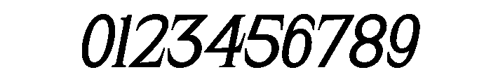 Rafistig Serif  Italic Font OTHER CHARS
