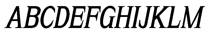 Rafistig Serif  Italic Font UPPERCASE