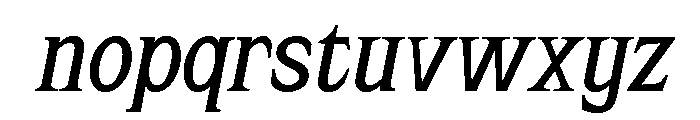 Rafistig Serif  Italic Font LOWERCASE