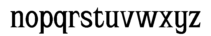 Rafistig Serif Regular Font LOWERCASE