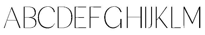 Rafistig Thin Font UPPERCASE