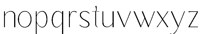 Rafistig Thin Font LOWERCASE