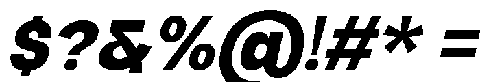 Raftile Black Italic Font OTHER CHARS