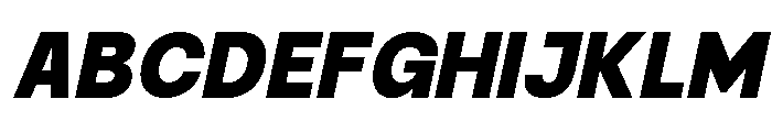 Raftile Black Italic Font UPPERCASE