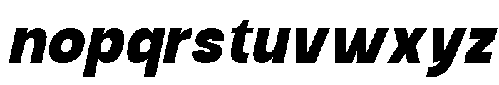 Raftile Black Italic Font LOWERCASE