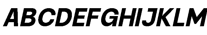 Raftile Bold Italic Font UPPERCASE