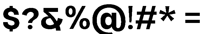 Raftile Bold Font OTHER CHARS