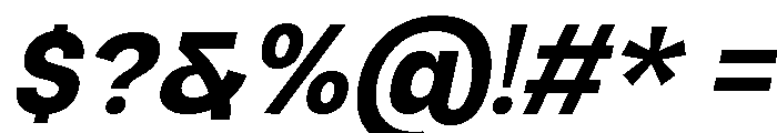 Raftile Extra Bold Italic Font OTHER CHARS