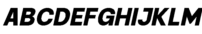 Raftile Extra Bold Italic Font UPPERCASE