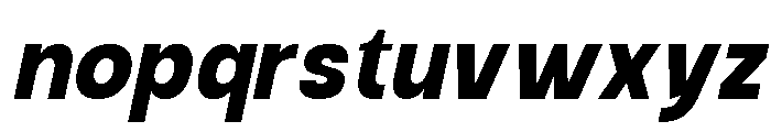Raftile Extra Bold Italic Font LOWERCASE