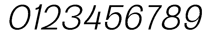 Raftile Extra Light Italic Font OTHER CHARS