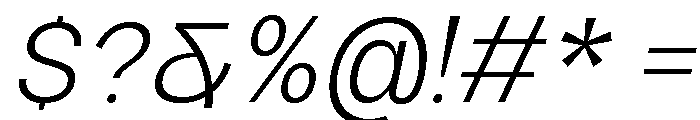 Raftile Extra Light Italic Font OTHER CHARS