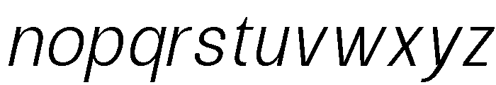 Raftile Extra Light Italic Font LOWERCASE