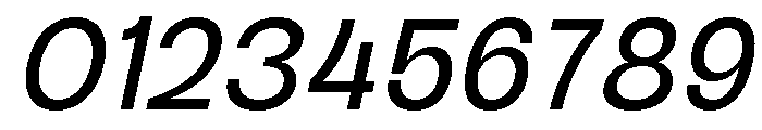 Raftile Italic Font OTHER CHARS