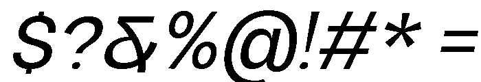 Raftile Italic Font OTHER CHARS