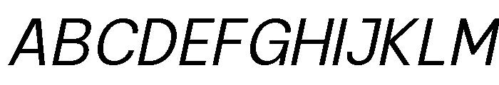 Raftile Light Italic Font UPPERCASE