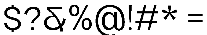 Raftile Light Font OTHER CHARS