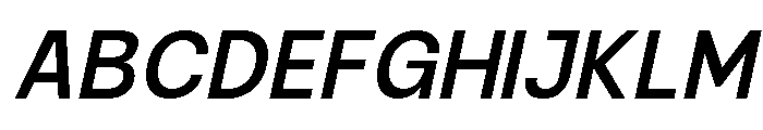 Raftile Medium Italic Font UPPERCASE