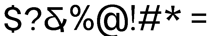 Raftile Regular Font OTHER CHARS