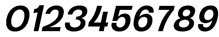Raftile Semi Bold Italic Font OTHER CHARS