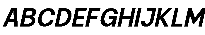 Raftile Semi Bold Italic Font UPPERCASE