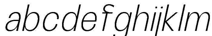 Raftile Thin Italic FONT