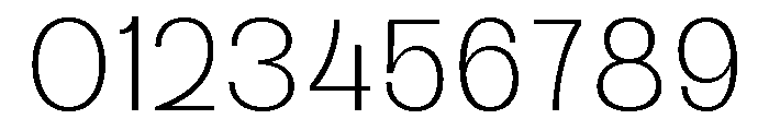Raftile Thin Font OTHER CHARS