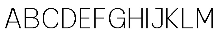 Raftile Thin Font UPPERCASE