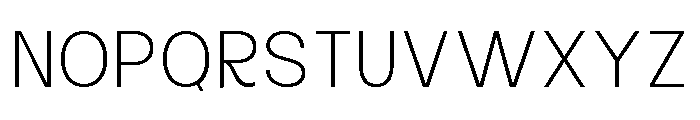 Raftile Thin Font UPPERCASE