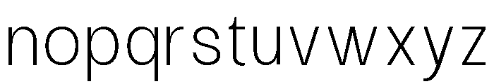 Raftile Thin Font LOWERCASE