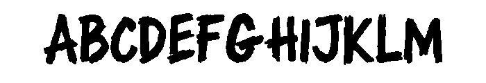 Rage Guerilla Regular Font UPPERCASE