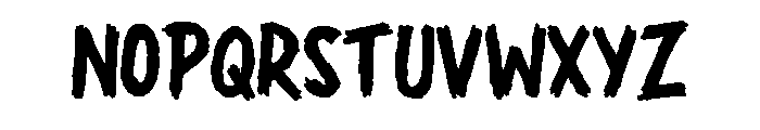 Rage Guerilla Regular Font UPPERCASE