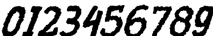Ragged Shore Italic Font OTHER CHARS
