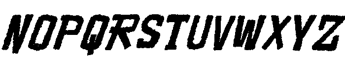 Ragged Shore Italic Font UPPERCASE